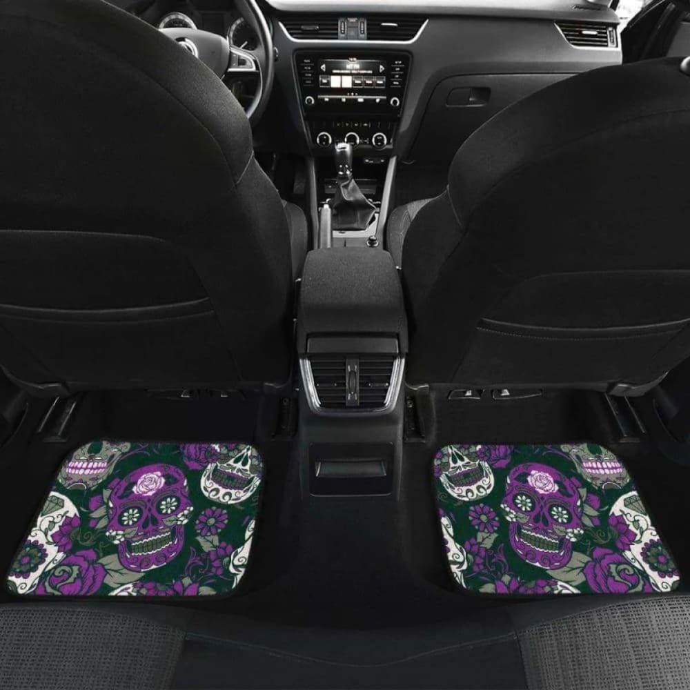 Gretta Skully Car Mats - Sugar Skull - Purple 101207