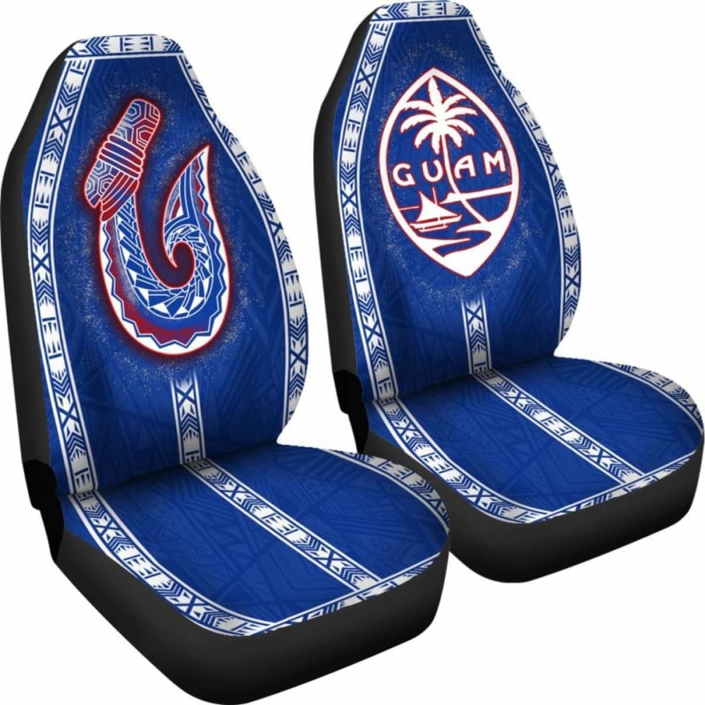 Guam Car Seat Covers - Guam Coat Of Arms Seal Hook - 105905 - YourCarButBetter