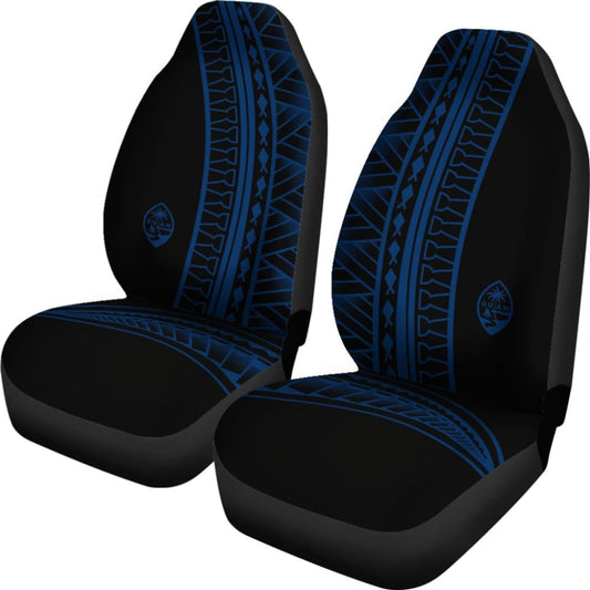 Guam Seal Blue Tribal Car Seat Covers 093223 - YourCarButBetter