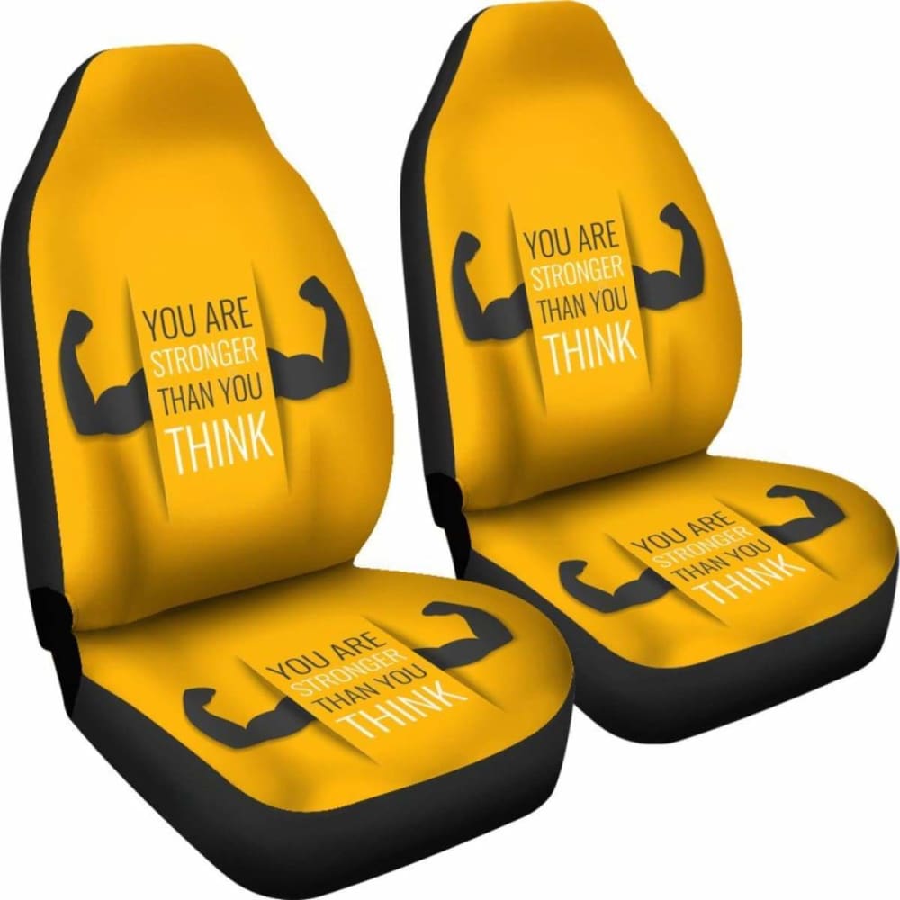 Gym Car Seat Covers - Gym Slogan - 04 192609 - YourCarButBetter