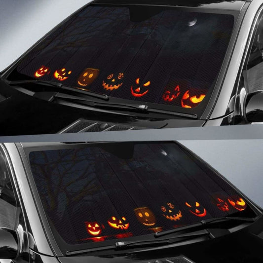 Halloween Dark Pumkins Sun Shade Amazing Best Gift Ideas 085424 - YourCarButBetter