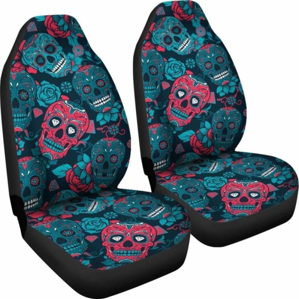Halloween Sugar Skull Car Seat Covers 101207