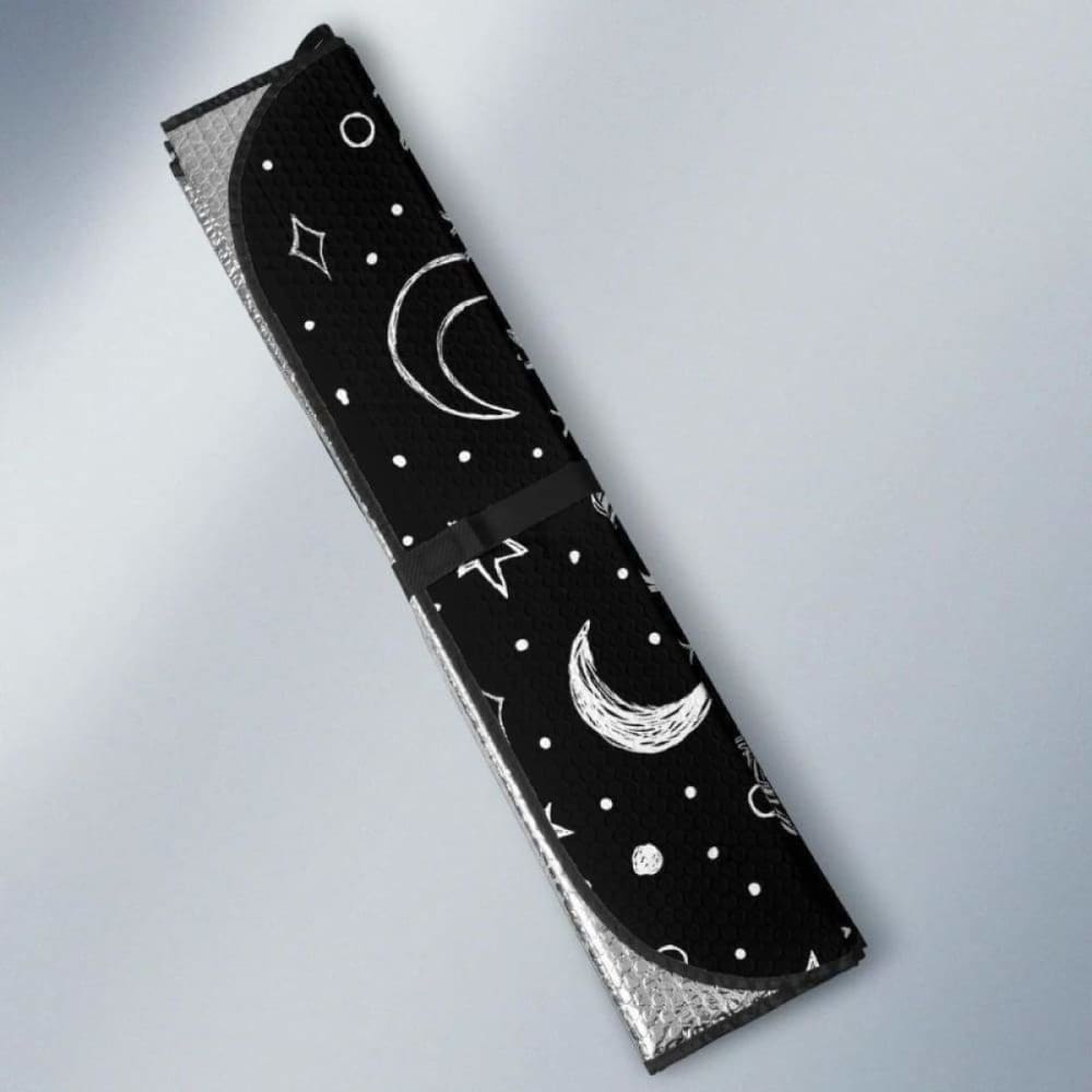 Hand Drawn Space Rocket Star Planet Car Auto Sun Shades 182102 - YourCarButBetter