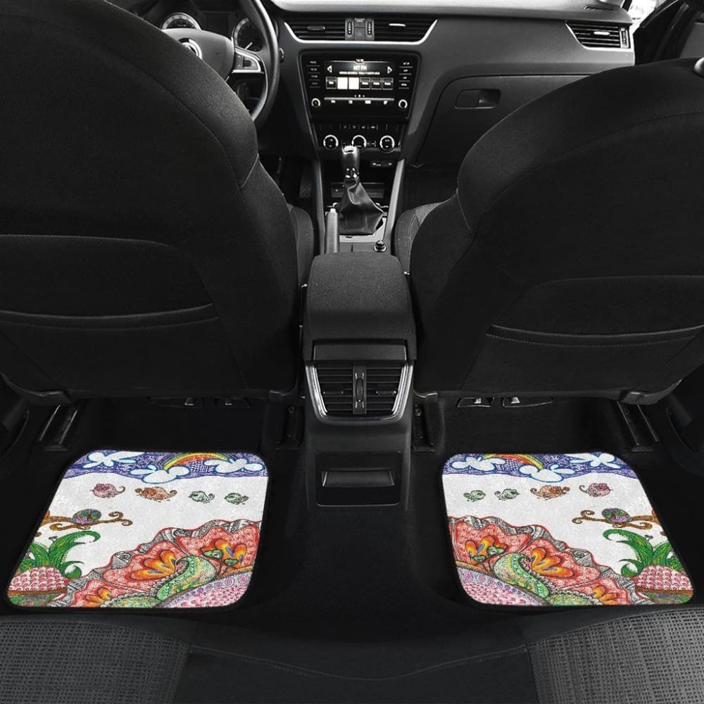 Happy Owls Car Floor Mats 094209 - YourCarButBetter