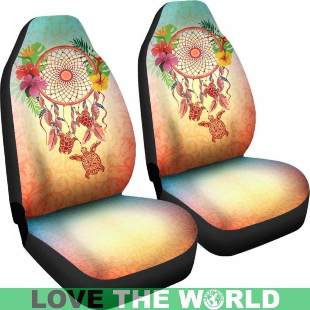 Hawaii Dream Catcher Honu Turtle Car Seat Covers Best 091114 - YourCarButBetter