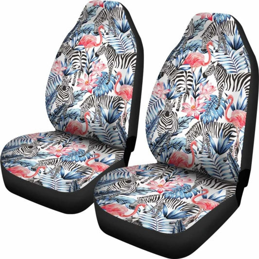 Hawaii Flamingo Zebra Tropical Car Seat Covers 1 201010