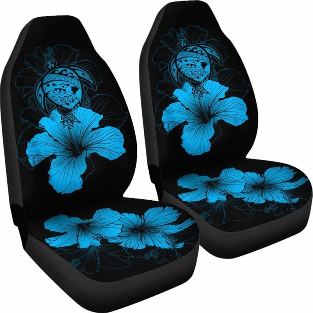 Hawaii Hibiscus Car Seat Cover - Turtle Map - Traffic Blue - New 091114 - YourCarButBetter