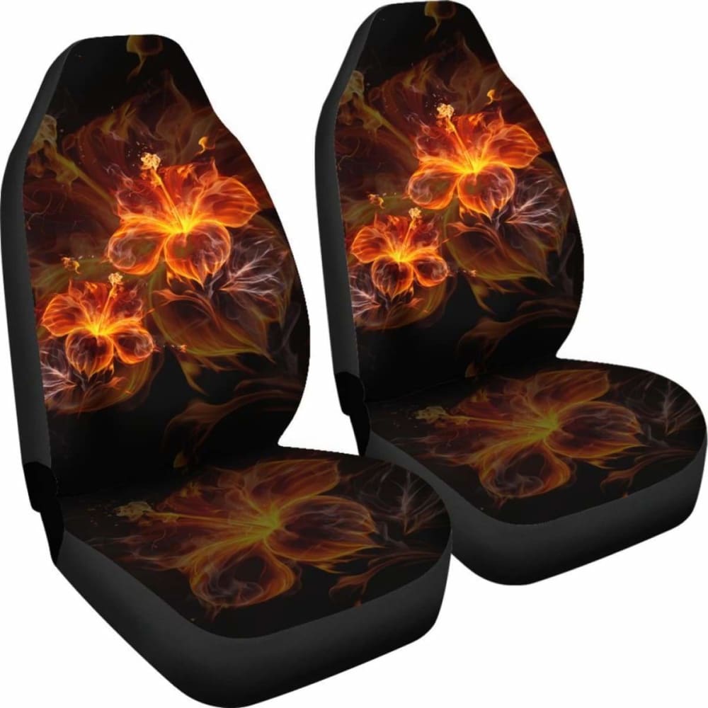 Hawaii Hibiscus Fire Car Seat Covers - 232125 - YourCarButBetter