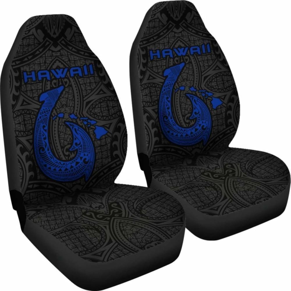Hawaii Hook Map Car Seat Covers Blue Amazing 105905 - YourCarButBetter