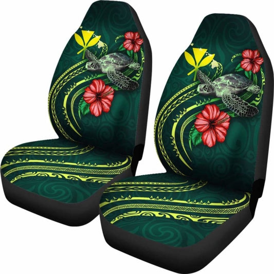Hawaii Polynesian Car Seat Covers - Green Turtle Hibiscus - New 091114 - YourCarButBetter