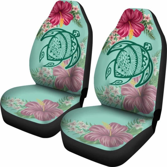 Hawaii Turtle Hibiscus Plumeria Car Set Cover - Hug Style - New - Awesome 091114 - YourCarButBetter
