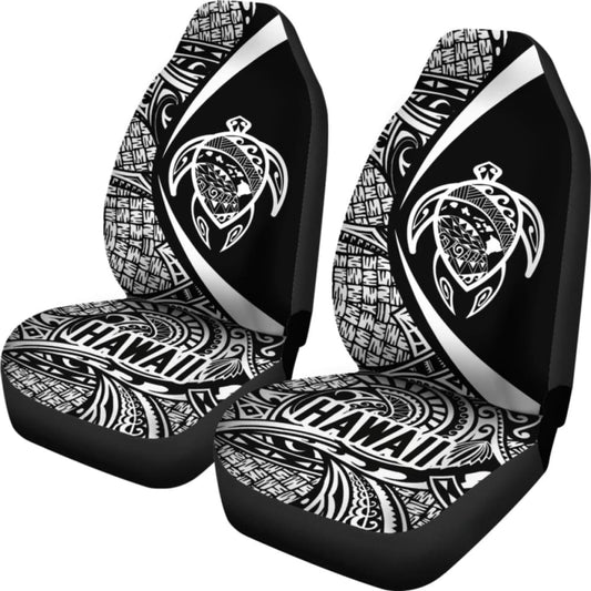 Hawaii Turtle Map Polynesian Car Seat Covers - White - Best Look - New 091114 - YourCarButBetter