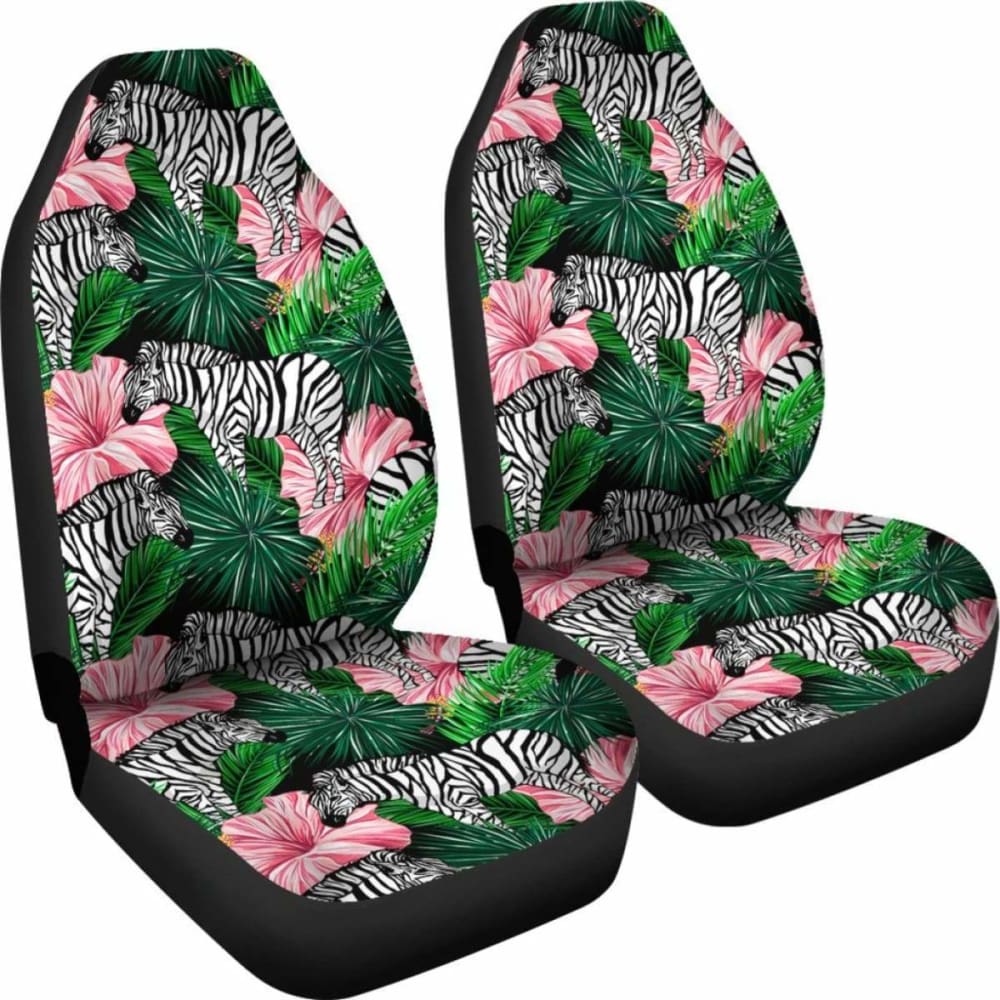 Hawaii Zebra Tropical Hibiscus Car Seat Covers 232125 - YourCarButBetter