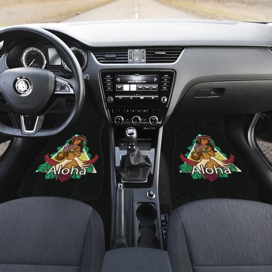 Hawaiian Aloha Printing Car Floor Mats 210803 - YourCarButBetter