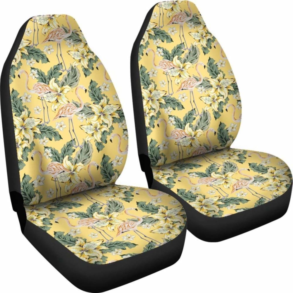 Hawaiian Tropical Flamingo Yellow Car Seat Cover 201010