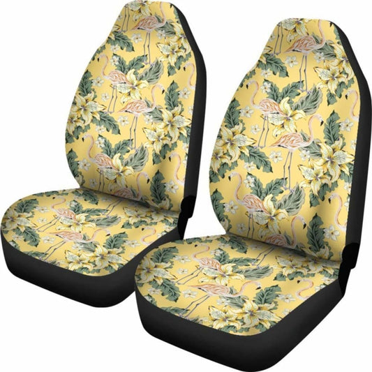 Hawaiian Tropical Flamingo Yellow Car Seat Cover 201010