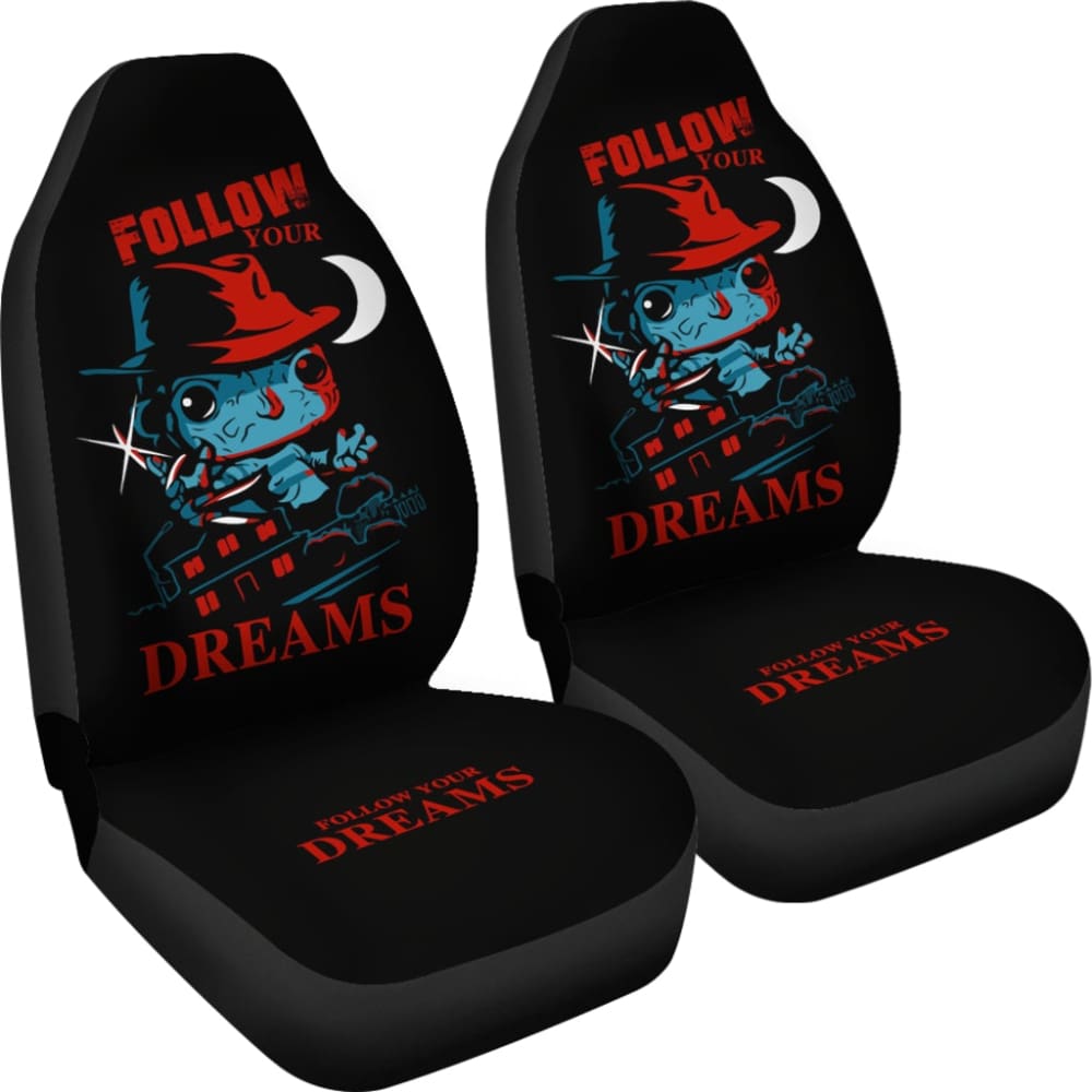 Horror Freddy Krueger Follow Your Dreams Car Seat Covers 212903 - YourCarButBetter