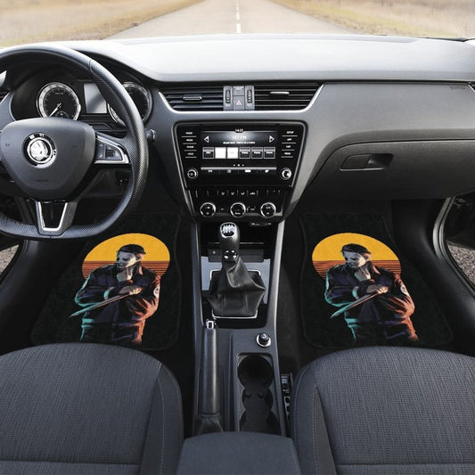 Horror Movie Car Floor Mats Cool Michael Myers Retro Vintage Car Mats 094201 - YourCarButBetter