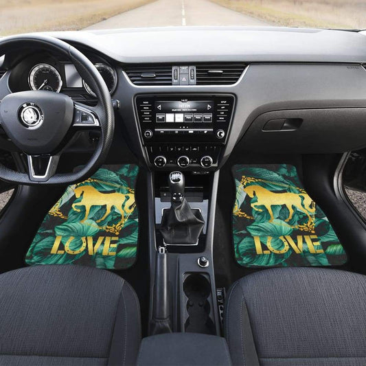 Horse Love Foliage Car Floor Mats 210203