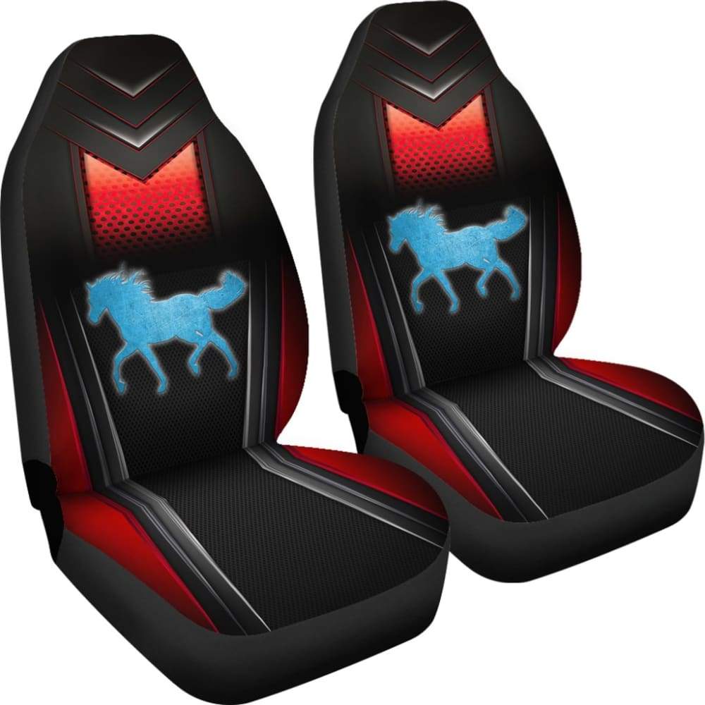 Horse Metallic Texture Style Printed Car Seat Covers Custom 3 210303