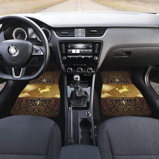Horse Pearl Luxury Flower Car Floor Mats 2 210503