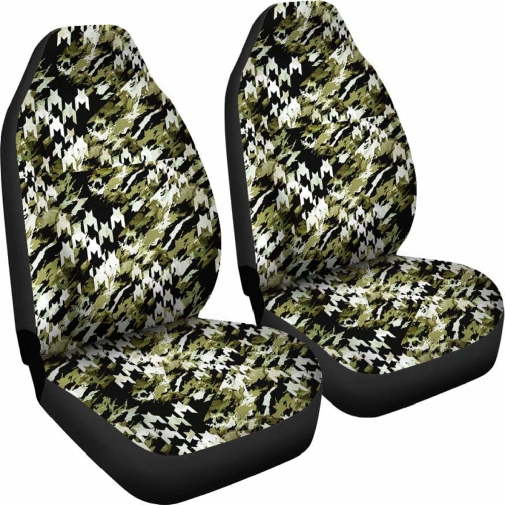 Houndstooth Car Seat Covers Pattern Camo 112608
