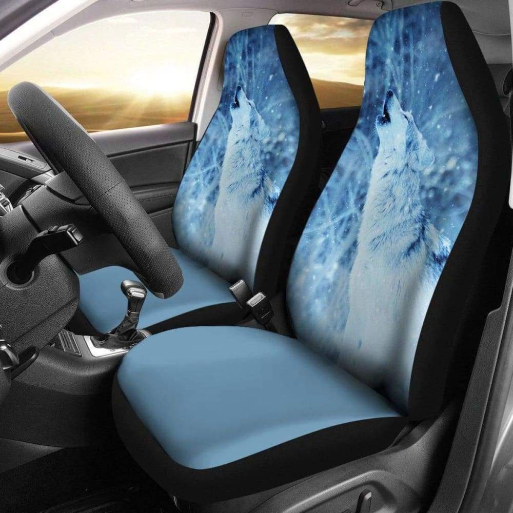 Howling Wolf Design Seat Covers 094513
