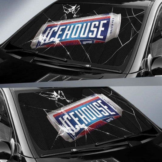 Icehouse Auto Sun Shade Car Sun Visor Funny Beer Lover 102507 - YourCarButBetter