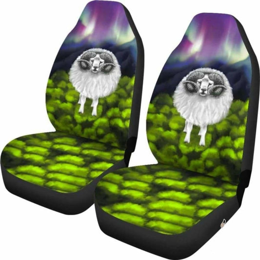 Icelandic Sheep Northern Lights Car Seat Covers 144909