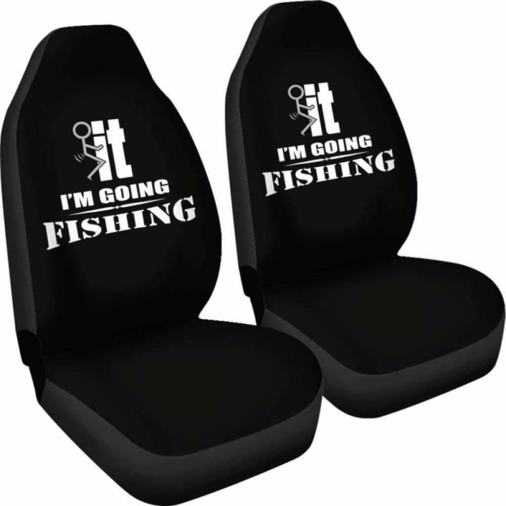 I’m Going Fishing Car Seat Covers 113208