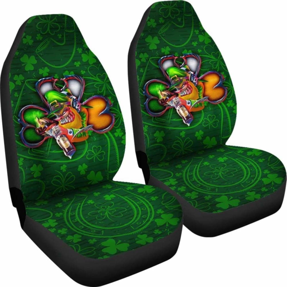 Ireland Car Seat Covers - Irish Pride Shamrock Patterns - 154230 - YourCarButBetter