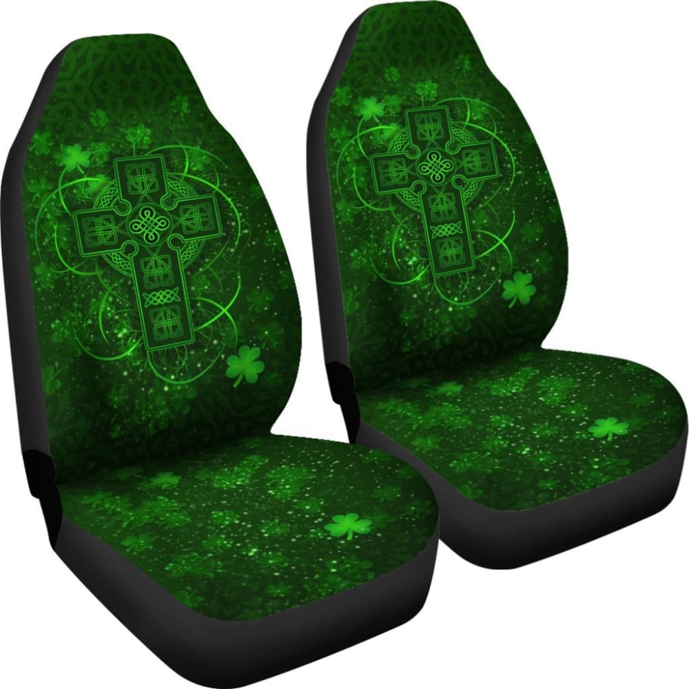 Ireland Car Seat Covers Irish Saint Patrick Day Celtic Cross 184610 - YourCarButBetter