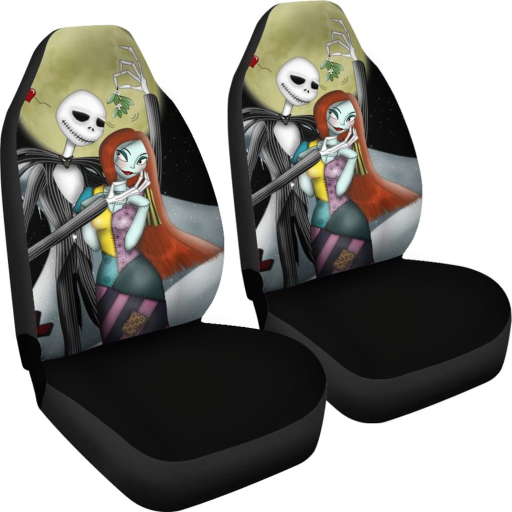 Jack And Sally Car Seat Covers Nightmare Before Christmas 210101 - YourCarButBetter