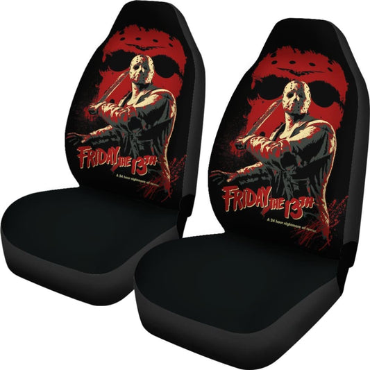Jason Voorhees Friday The 13Th Car Seat Covers Movie Fan Gift 210101 - YourCarButBetter
