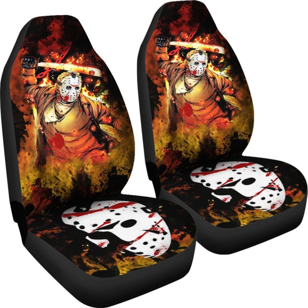 Jason Voorhees The Friday The 13Th Car Seat Covers 101819 - YourCarButBetter