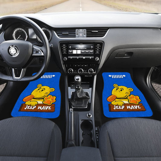 Jeep Girl Car Floor Mats Blue Pattern 211001 - YourCarButBetter