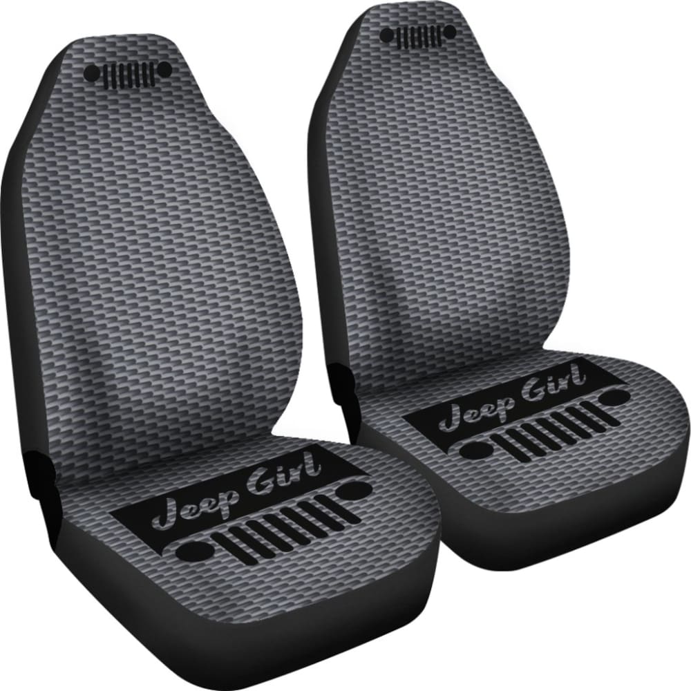 Jeep Girl Grill - Seat Cover Carbon Fiber 101819 - YourCarButBetter