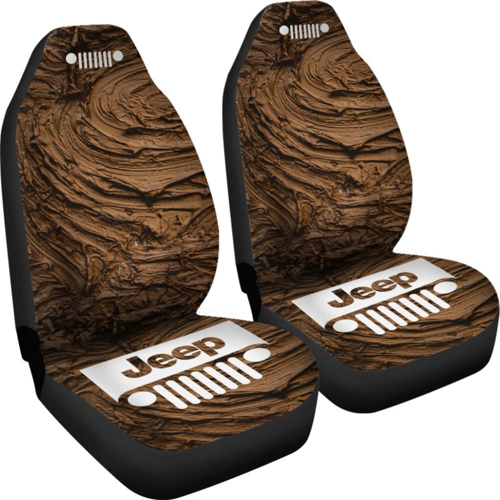 Jeep Grill Seat Covers - Mud Swirls 101819 - YourCarButBetter