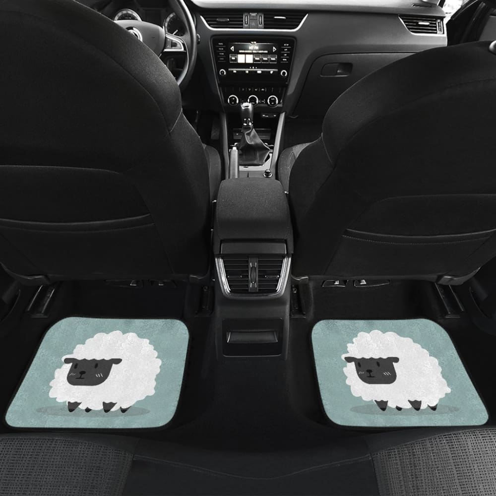 Just Another Fun And Happy Day With Cute Sheep Car Floor Mats 212101 - YourCarButBetter