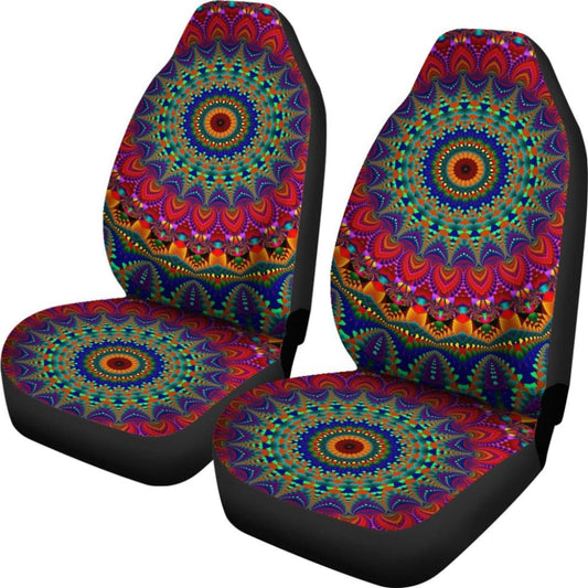 Kaleidoscope Mandala Car Seat Covers 093223 - YourCarButBetter