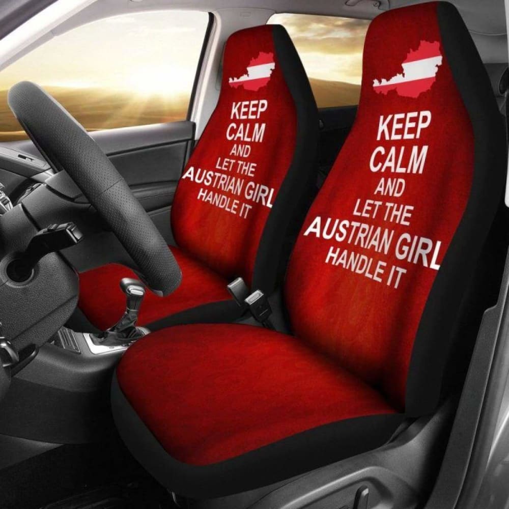 Keep Calm And Let The Austrian Girl Handle It Car Seat Covers 7 163730 - YourCarButBetter