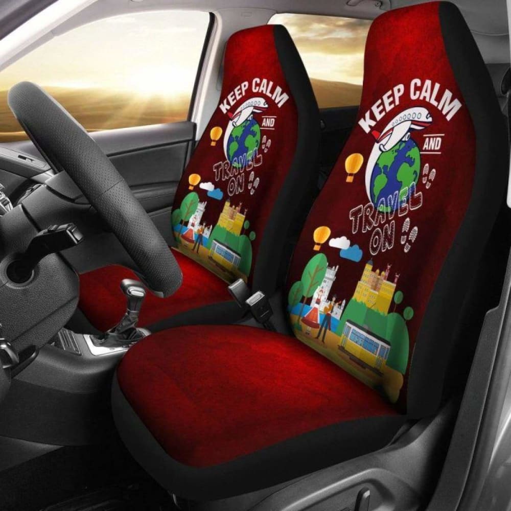 Keep Calm And Travel Portugal Car Seat Cover 1 163730 - YourCarButBetter