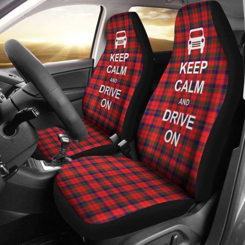 Keep Calm Robertson Modern Tartan Car Seat Cover 163730 - YourCarButBetter