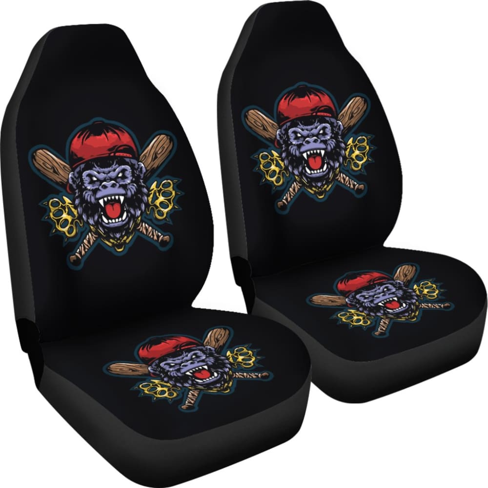 King Of Street Monkey Custom Fighting Sport Car Seat Covers 211305 - YourCarButBetter