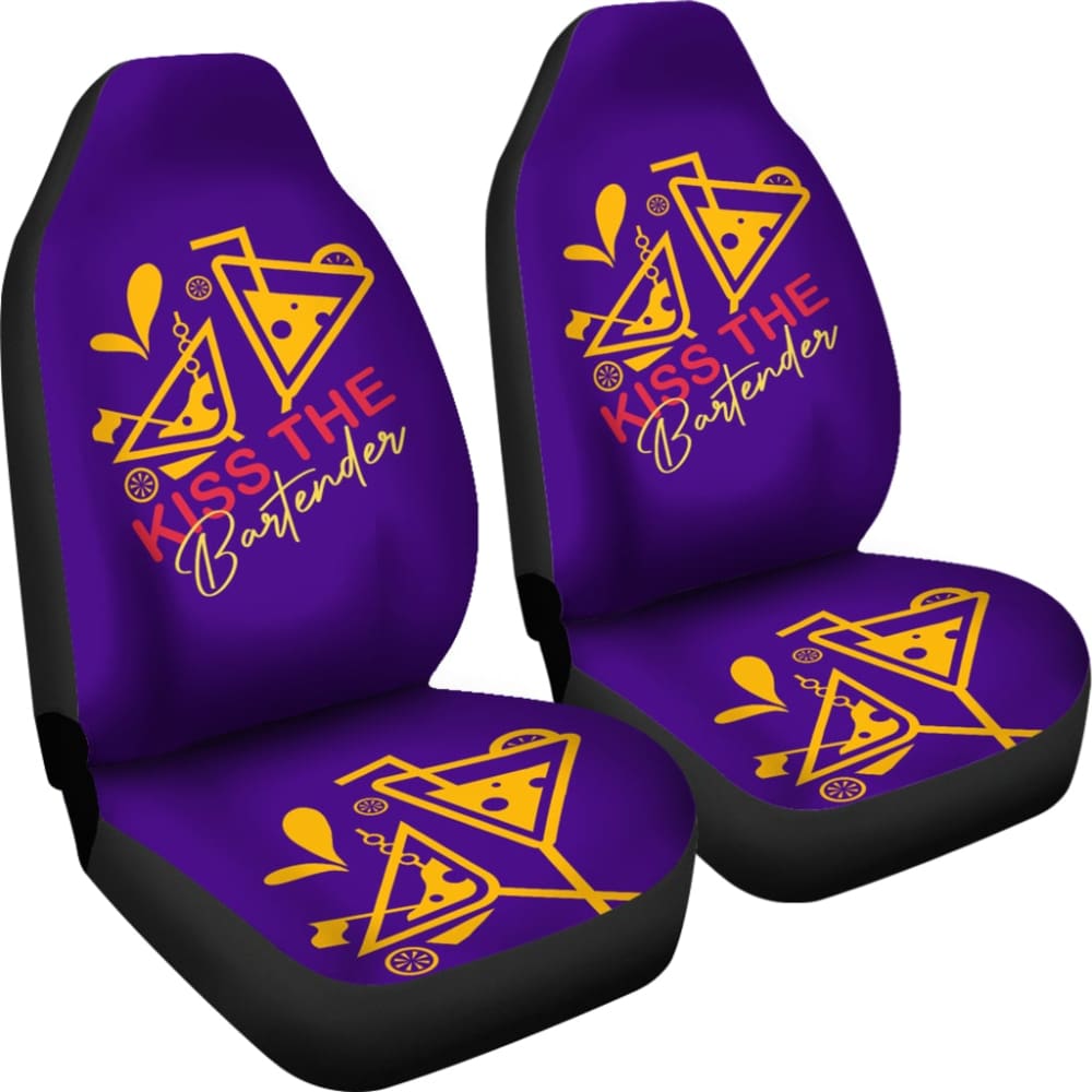 Kiss The Bartender Custom Car Decoration Car Seat Covers 211601 - YourCarButBetter