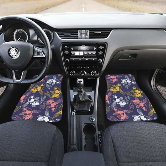 Koi Fish Carp Fish Pattern Front And Back Car Mats 154230 - YourCarButBetter