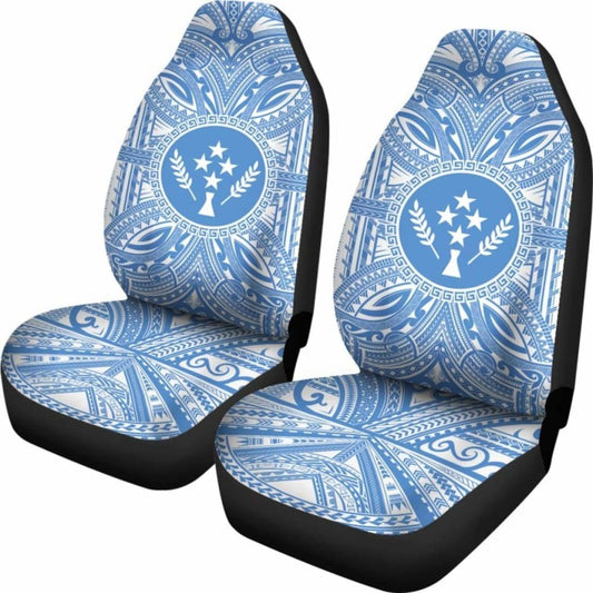 Kosrae Car Seat Cover - Kosrae Coat Of Arms Polynesian Flag Color 105905 - YourCarButBetter