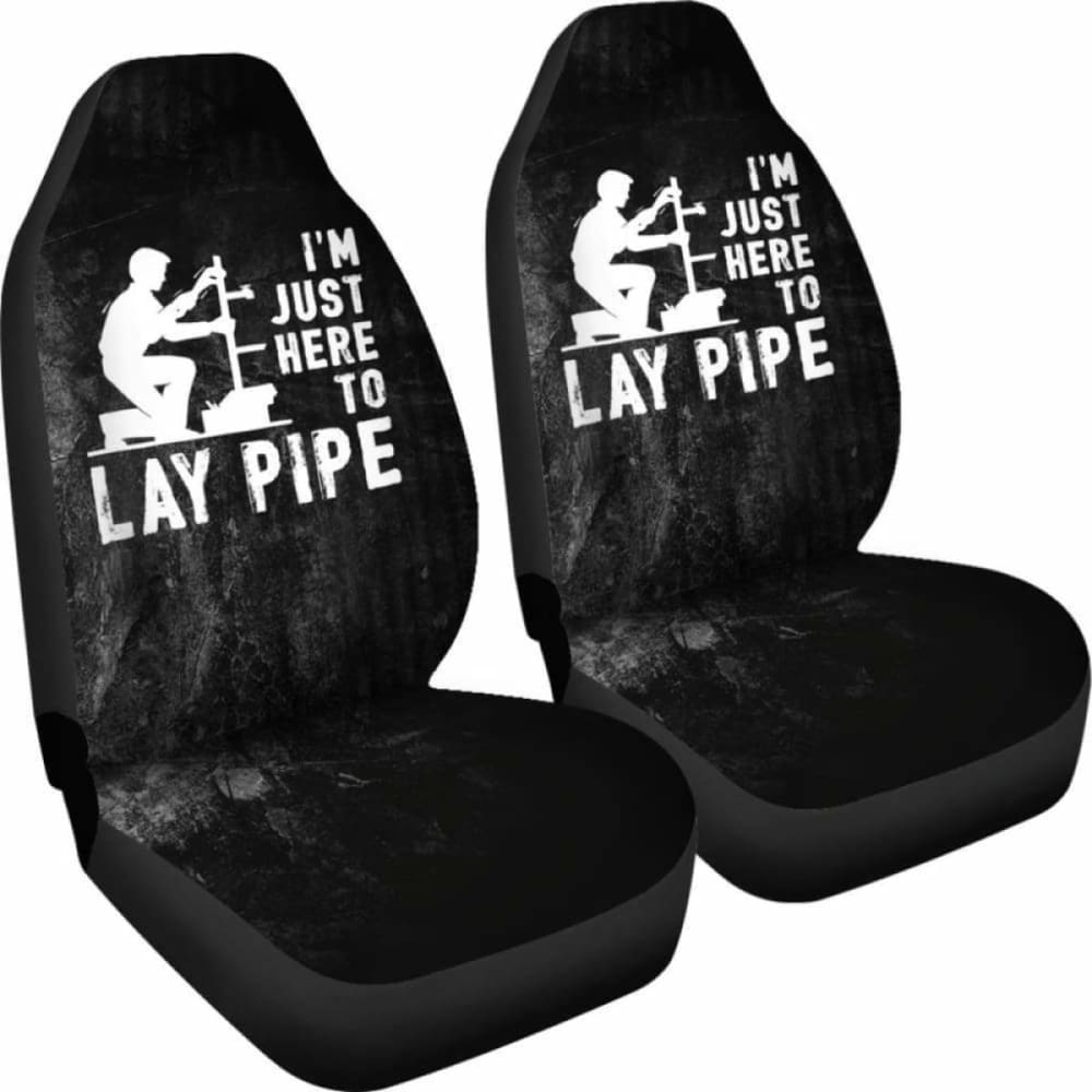 Lay Pipe Plumber Car Seat Covers 174914 - YourCarButBetter