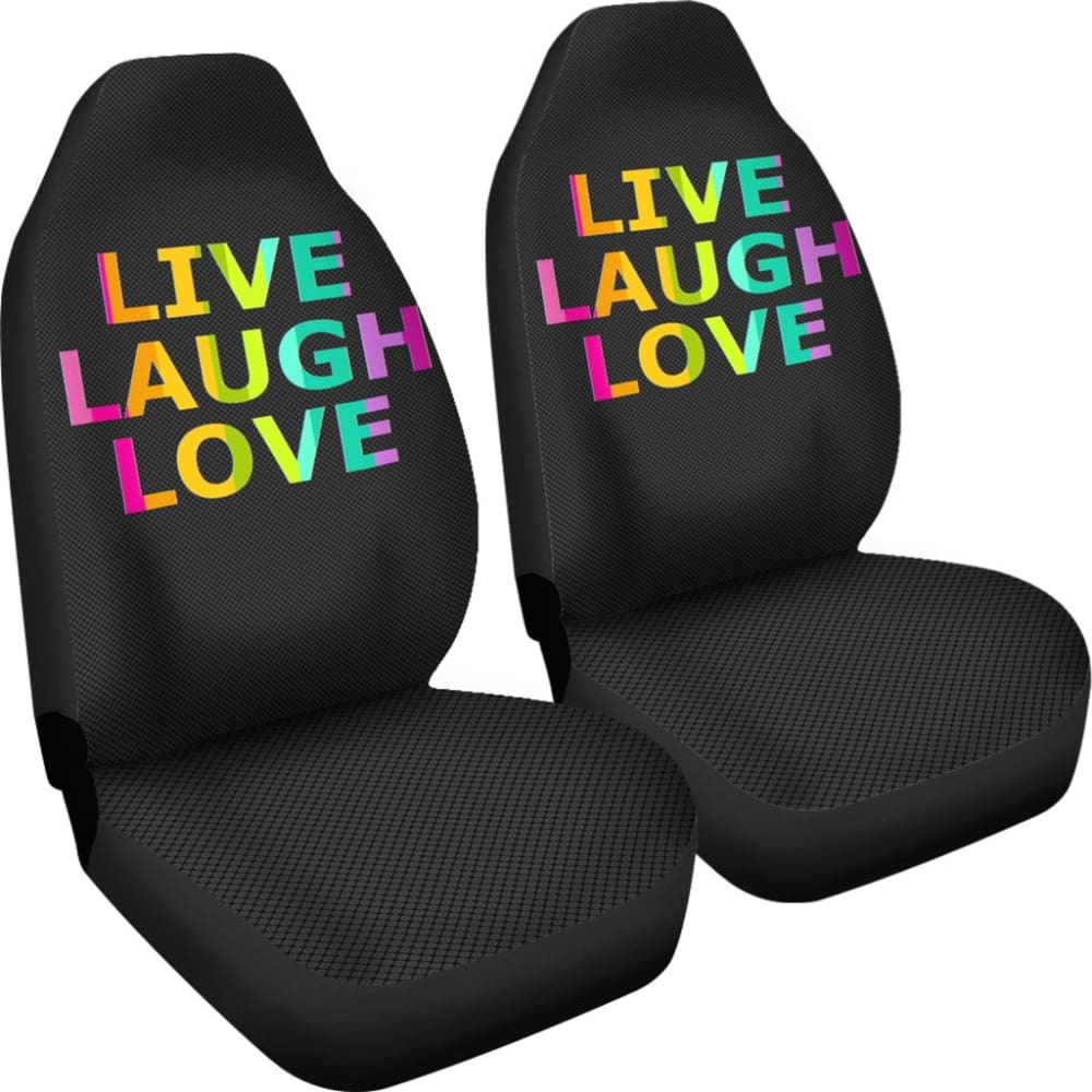 LGBT Pride Live Laugh Love Amazing Gift Ideas Car Seat Covers 212601 - YourCarButBetter