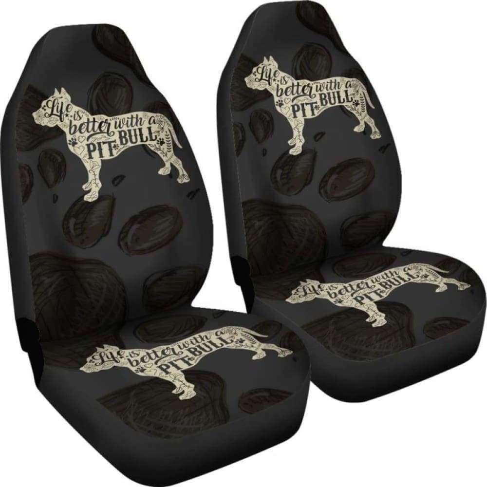 Life Is Better With A Pit Bull Car Seat Covers 113510